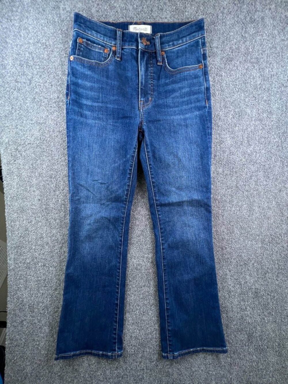 Madewell Women's Dark Blue Boot Cut Jeans
